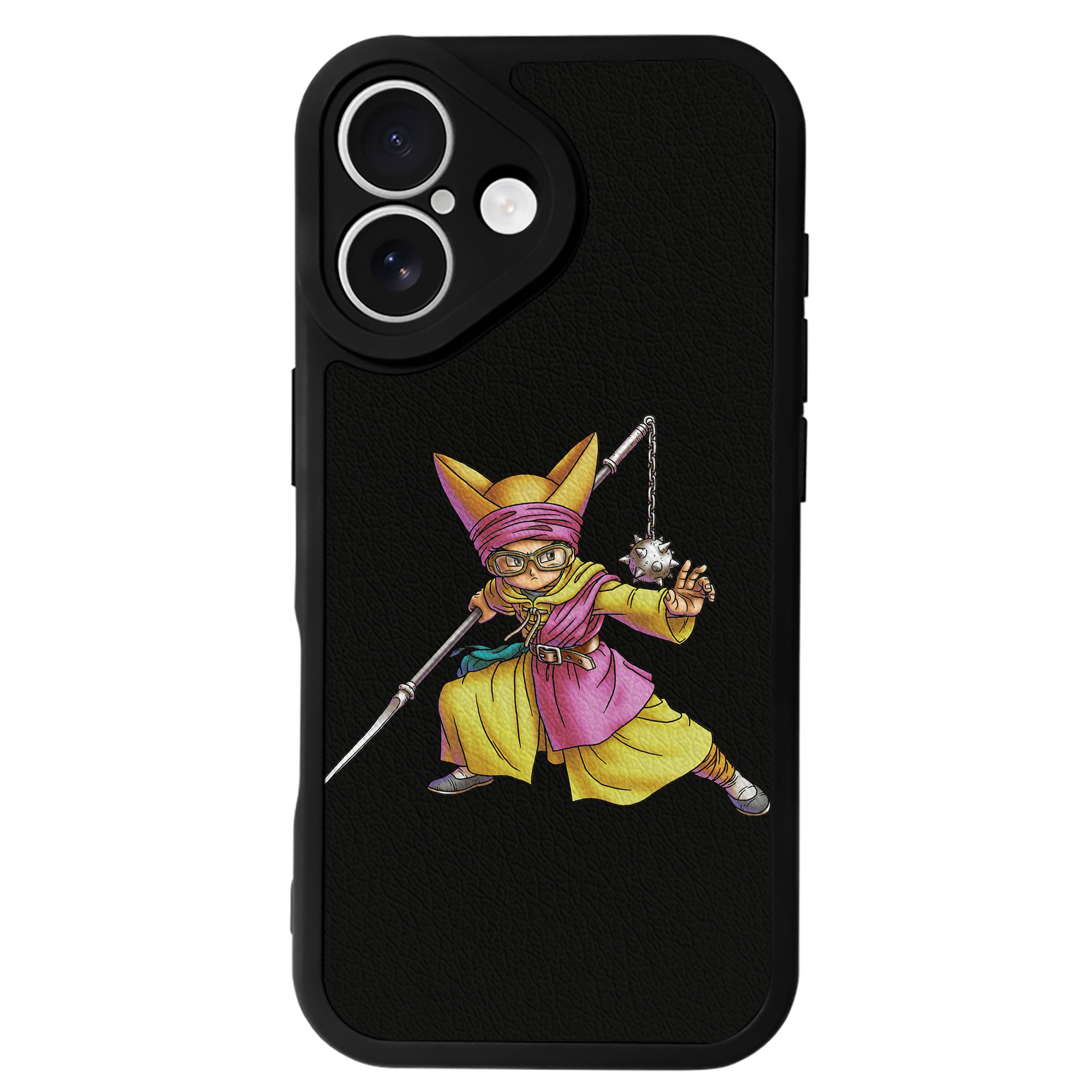 （画像用） ドラゴンクエスト Doragon Kuesuto Dragon Quest 【iPhone 16シリーズ対応】シリコンスマホケース（レザー調） 材質：シリコン